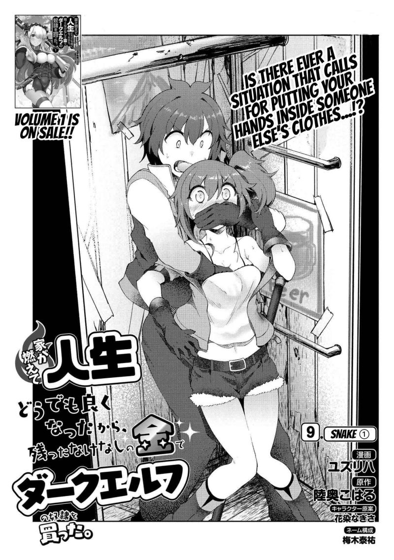 Baca Manga Ie ga Moete Jinsei Dou Demo Yoku Natta kara, Nokotta Nakenashi no Kin de Dark Elf no Dorei o Katta Chapter 9.1 Gambar 2