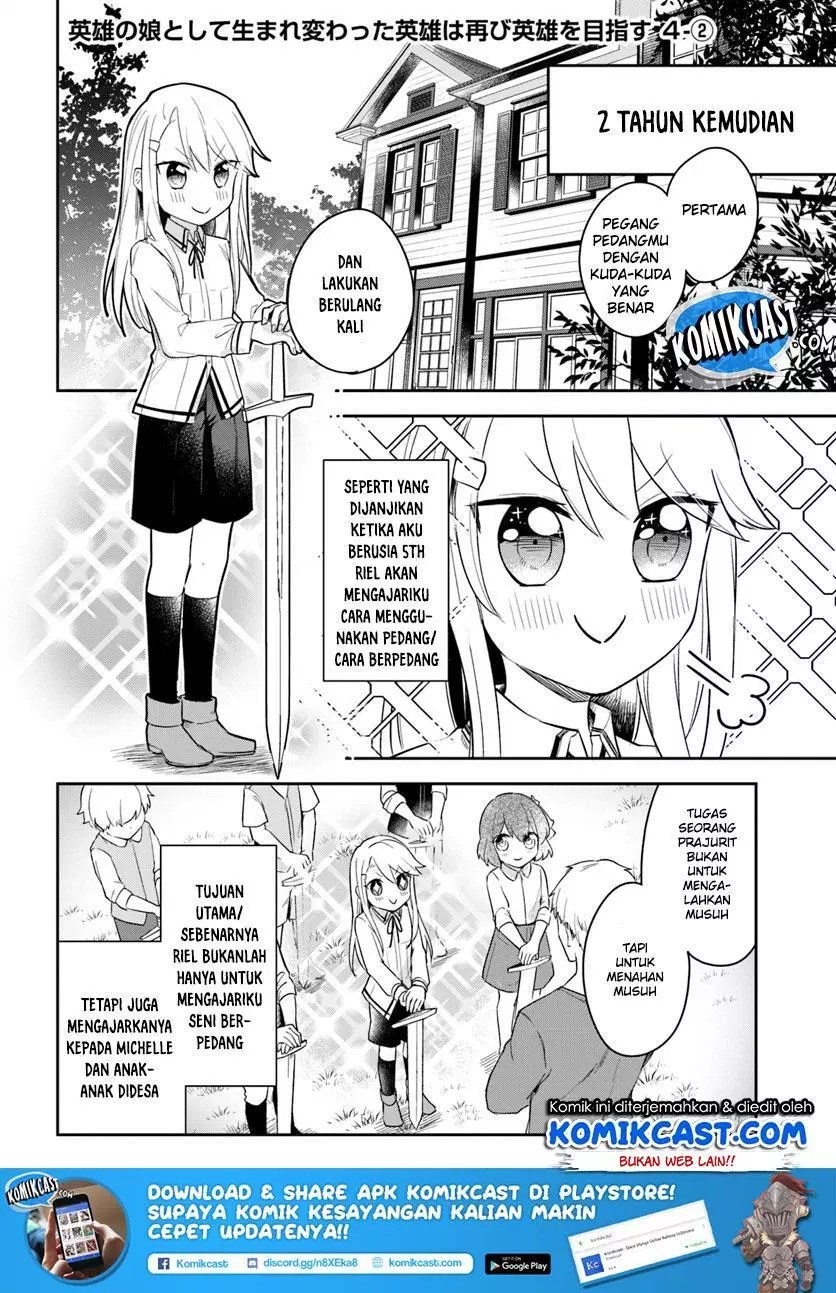 Baca Manga Eiyuu no Musume to Shite Umarekawatta Eiyuu wa Futatabi Eiyuu o Mezasu Chapter 4.2 Gambar 2