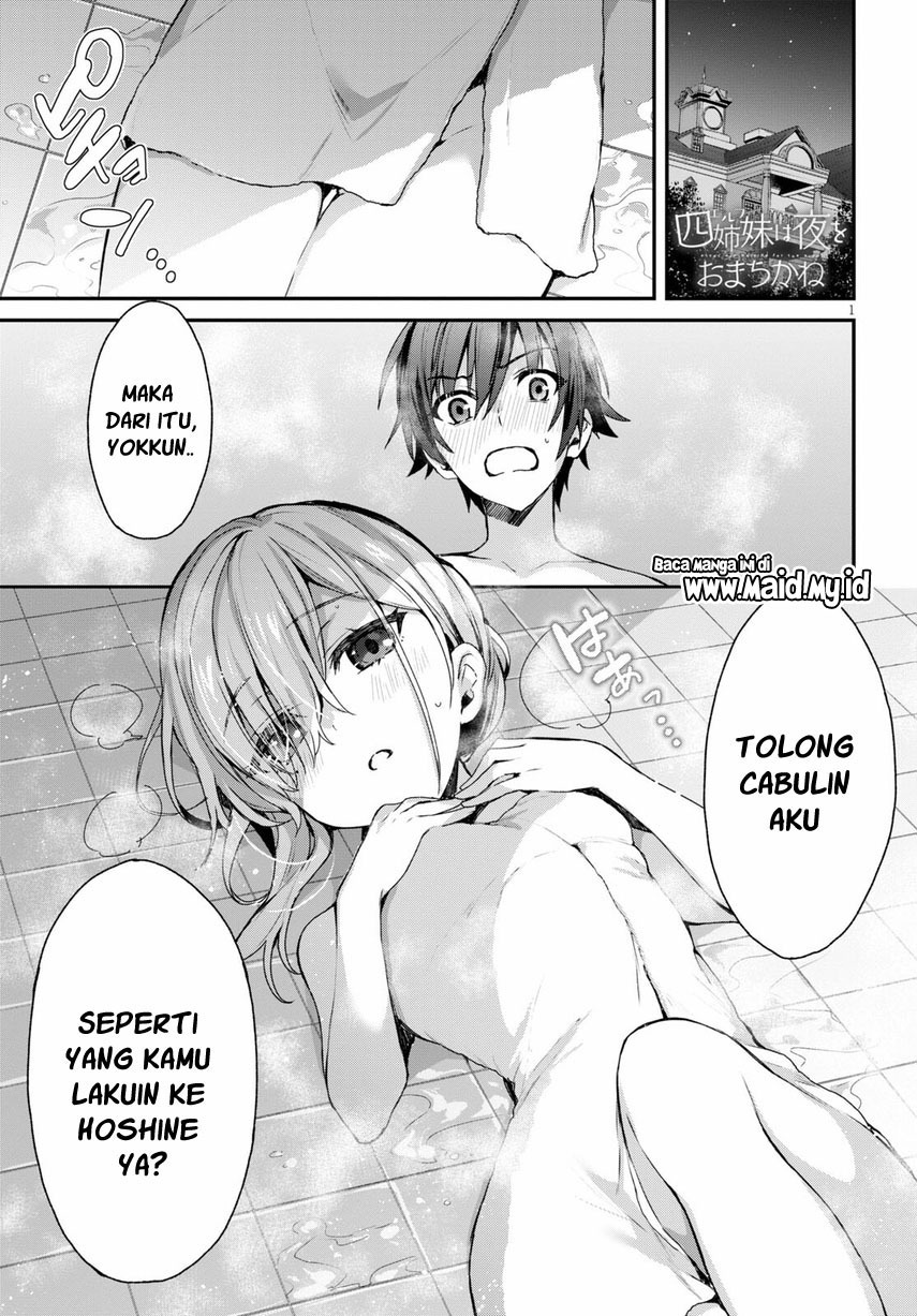 Baca Manga Yonshimai wa Yoru wo Omachikane Chapter 2 Gambar 2