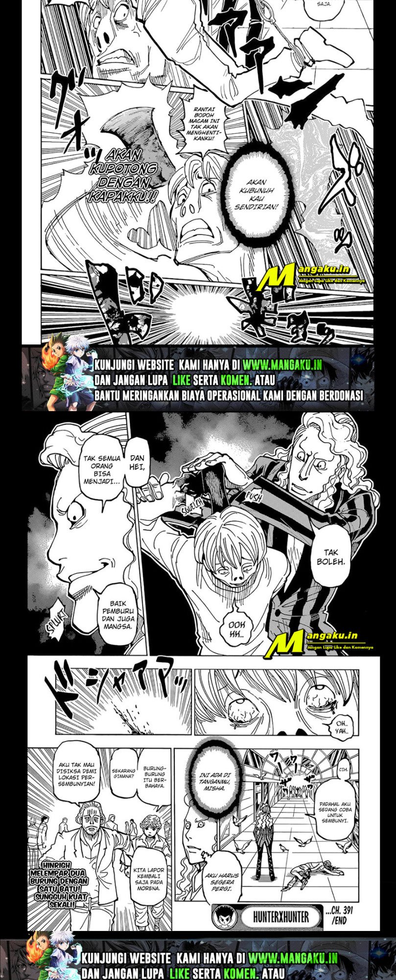 Hunter x Hunter Chapter 391 Gambar 11