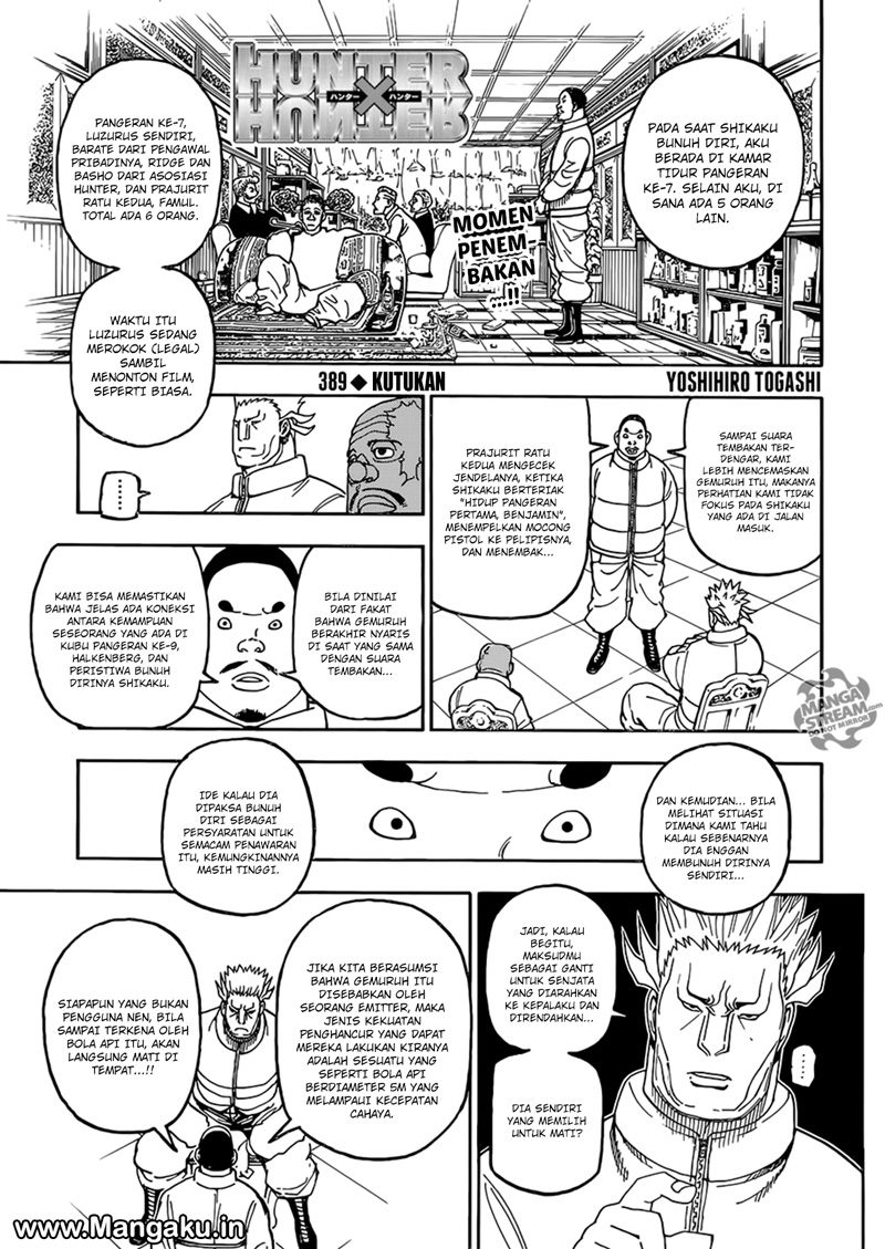 Baca Manga Hunter x Hunter Chapter 389 Gambar 2