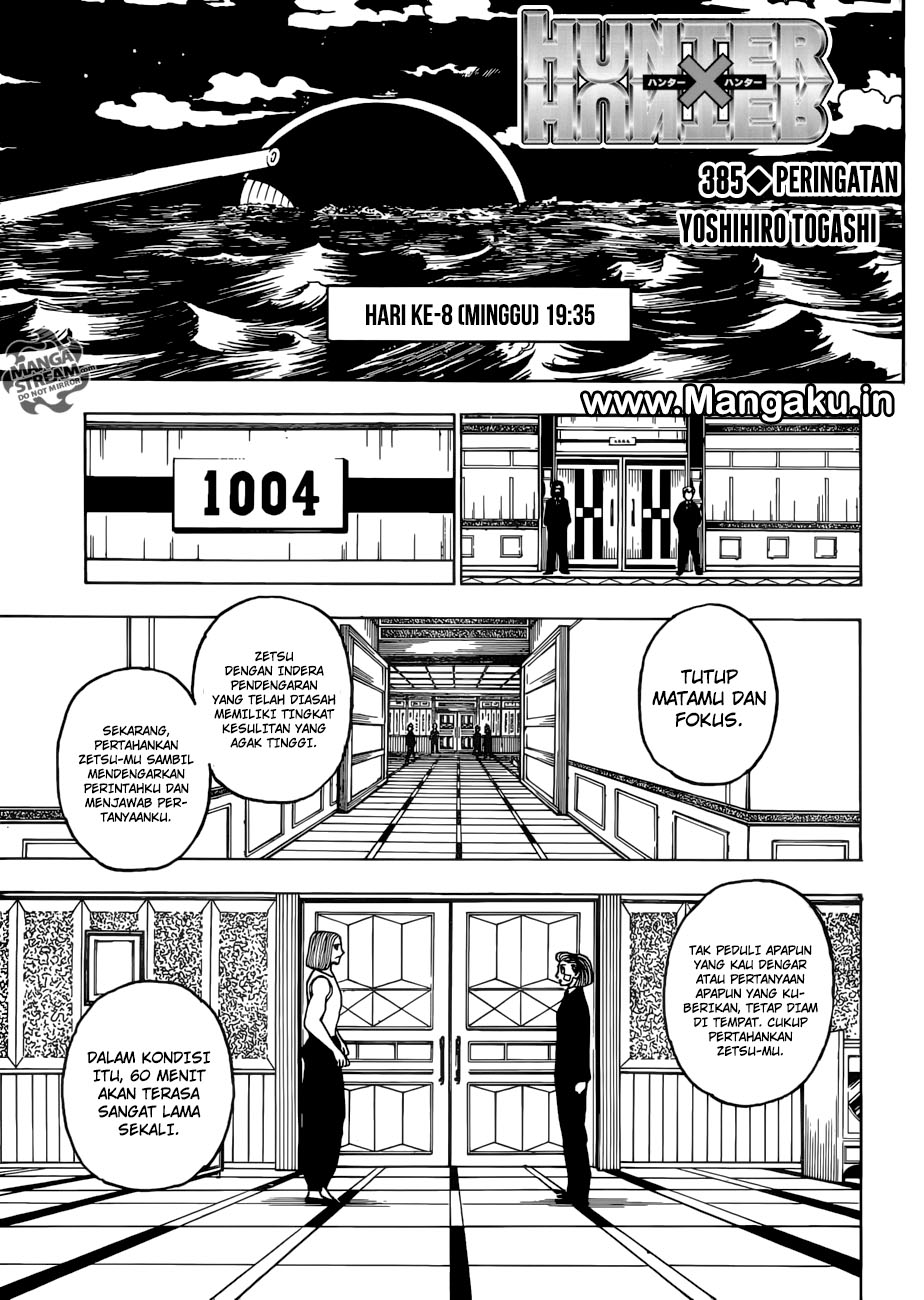 Baca Komik Hunter x Hunter Chapter 385 Gambar 1