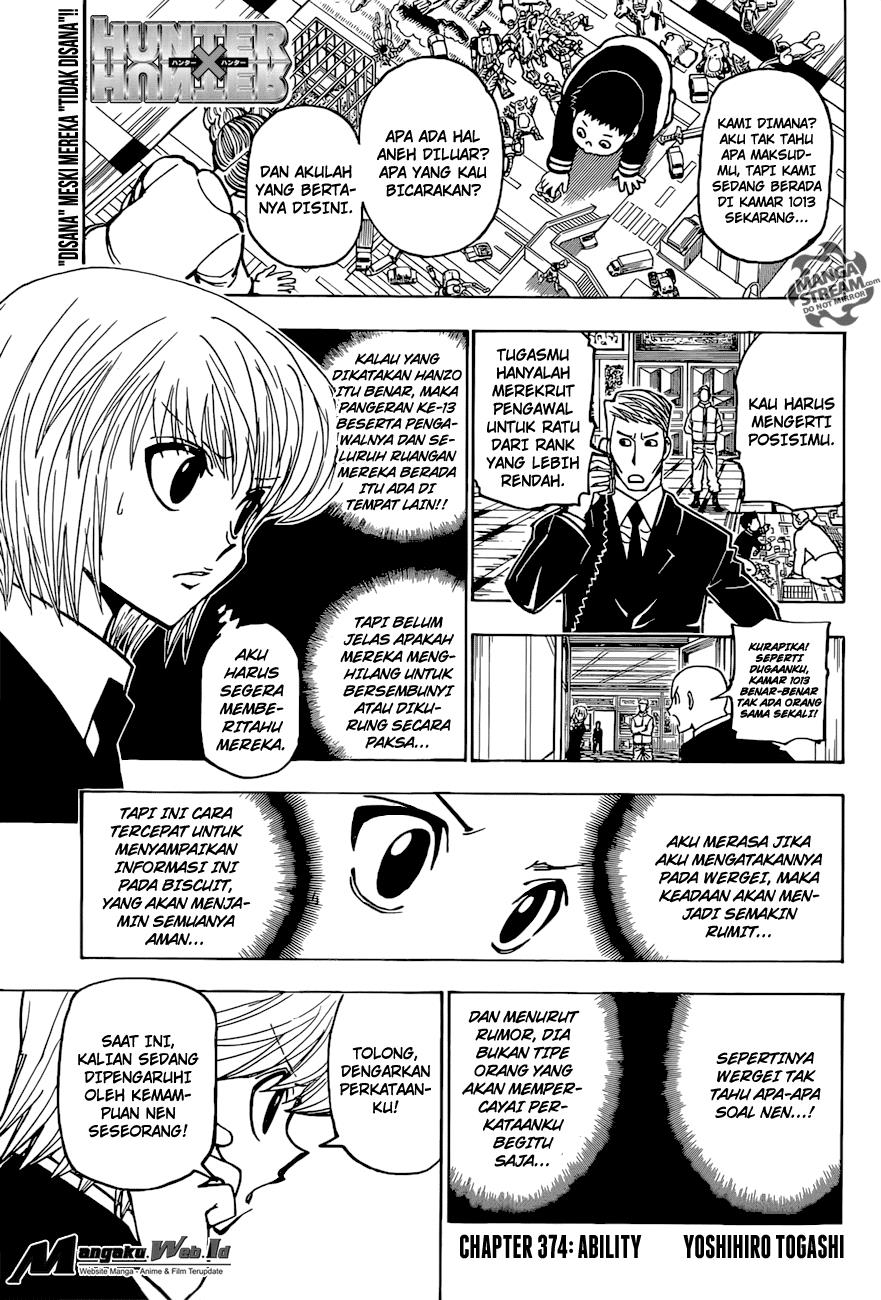 Baca Komik Hunter x Hunter Chapter 374 Gambar 1