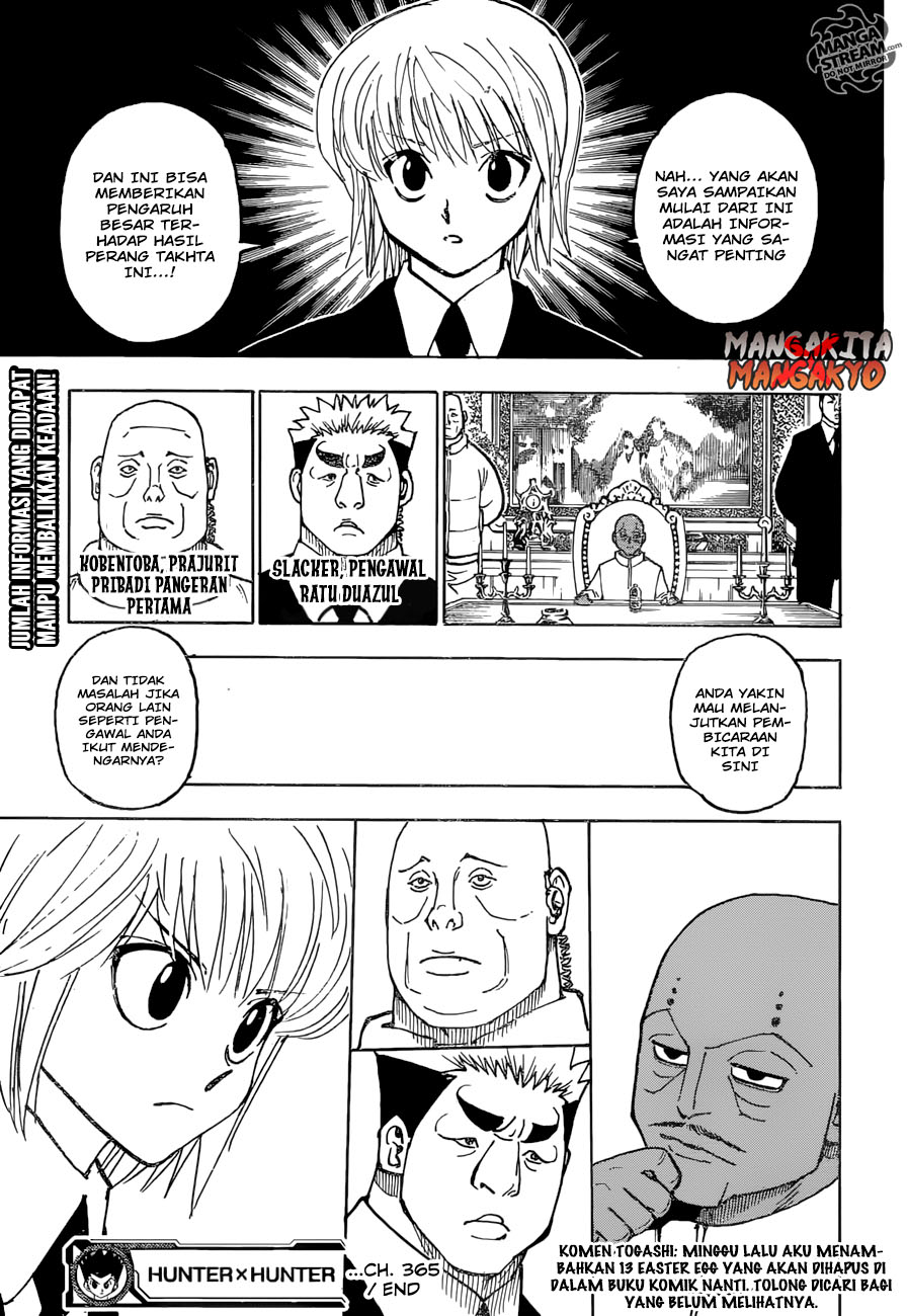 Hunter x Hunter Chapter 365 Gambar 22