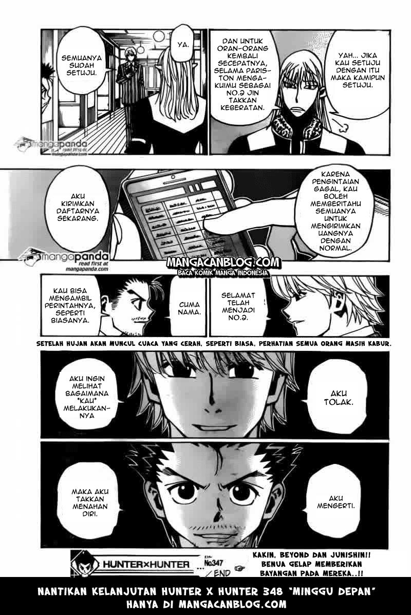 Hunter x Hunter Chapter 347 Gambar 19