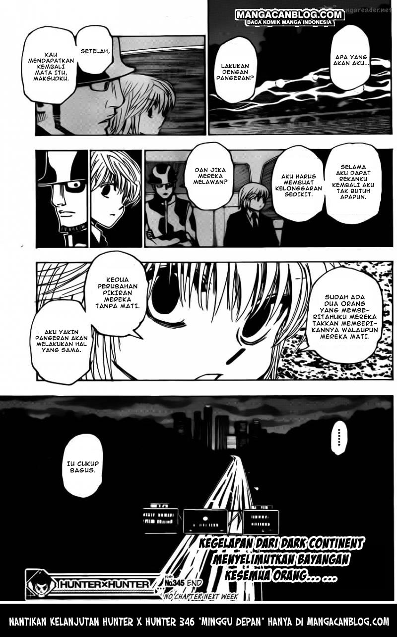 Hunter x Hunter Chapter 345 Gambar 19