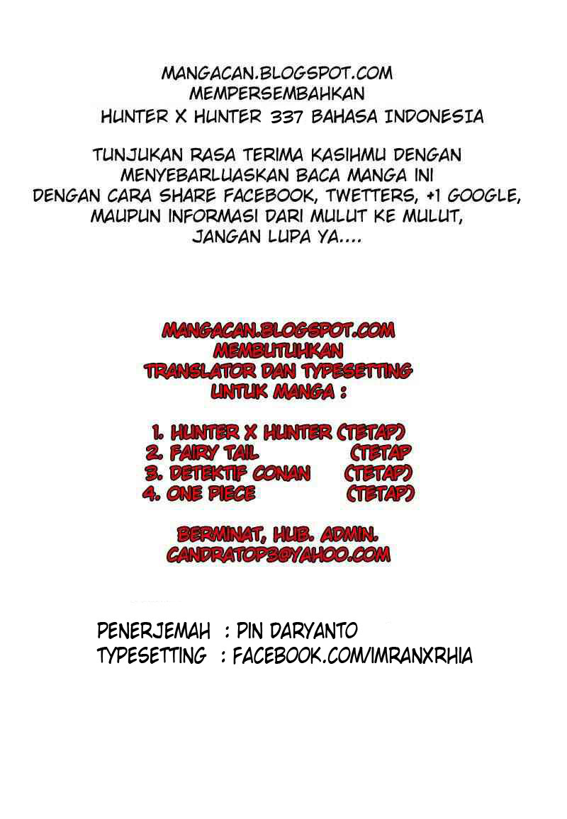 Baca Komik Hunter x Hunter Chapter 337 Gambar 1