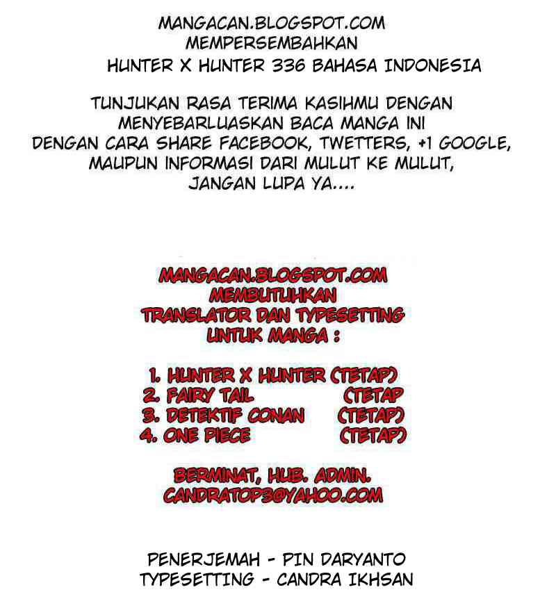 Baca Komik Hunter x Hunter Chapter 336 Gambar 1