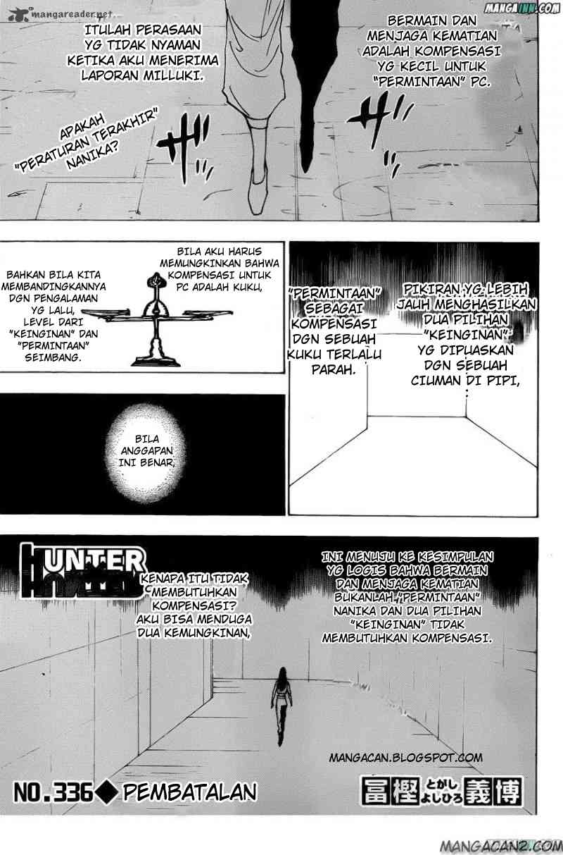 Baca Manga Hunter x Hunter Chapter 336 Gambar 2