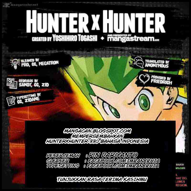 Hunter x Hunter Chapter 330 Gambar 19