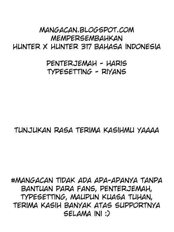 Hunter x Hunter Chapter 317 Gambar 19