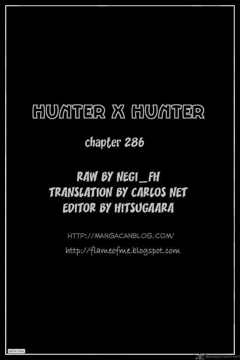 Hunter x Hunter Chapter 286 Gambar 20