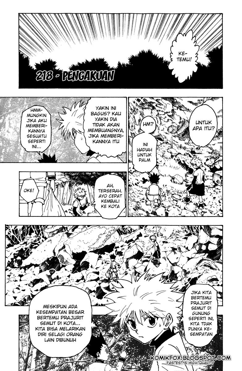 Baca Komik Hunter x Hunter Chapter 218 Gambar 1