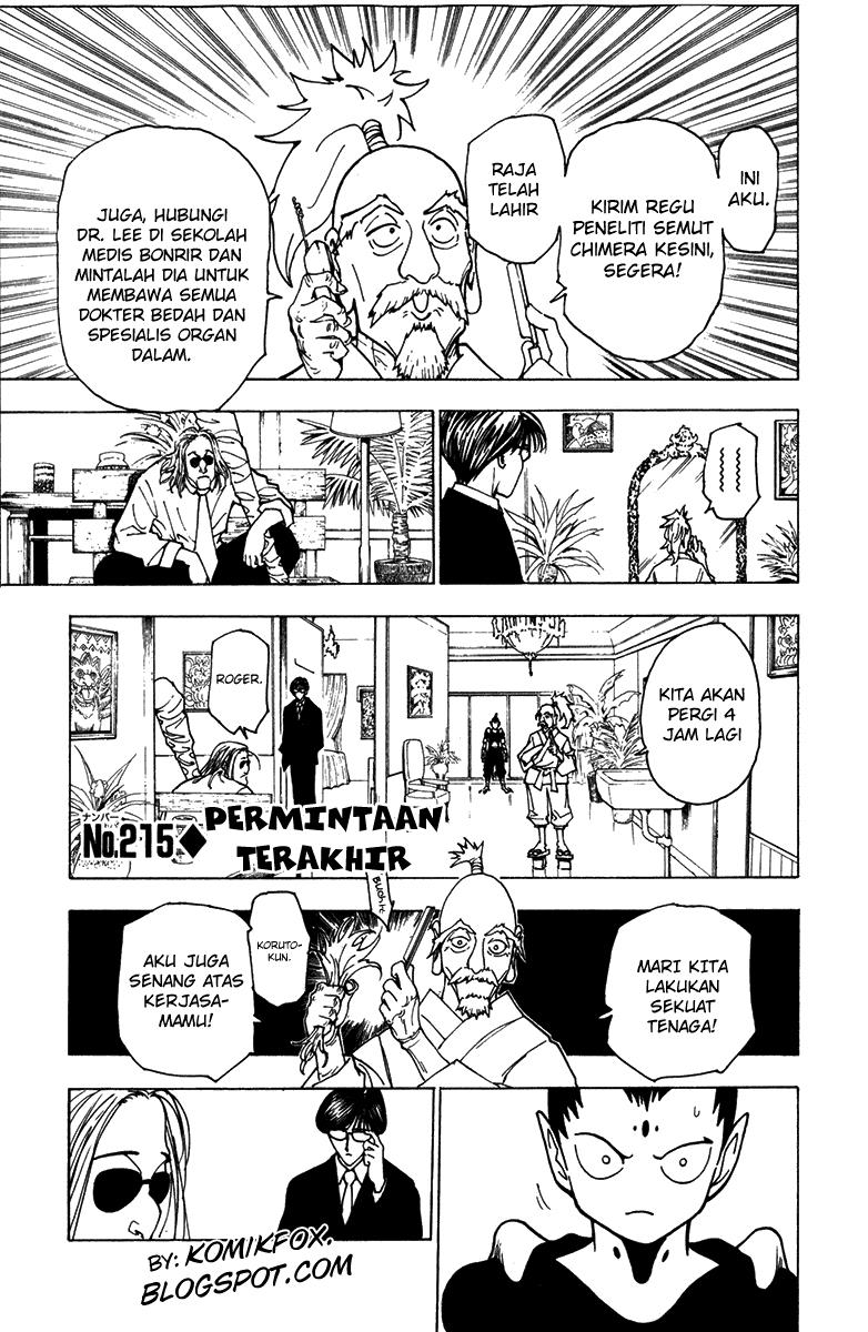 Baca Komik Hunter x Hunter Chapter 215 Gambar 1