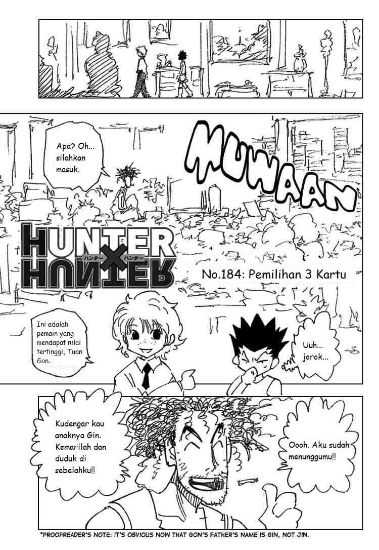 Baca Komik Hunter x Hunter Chapter 184 Gambar 1