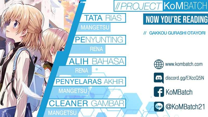 Baca Komik Gakkou Gurashi! – Otayori Chapter 8 End Gambar 1