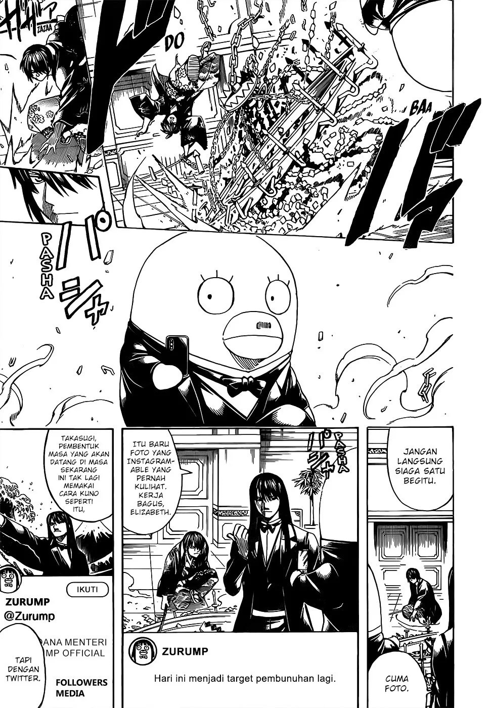 Gintama Chapter 689 Gambar 9