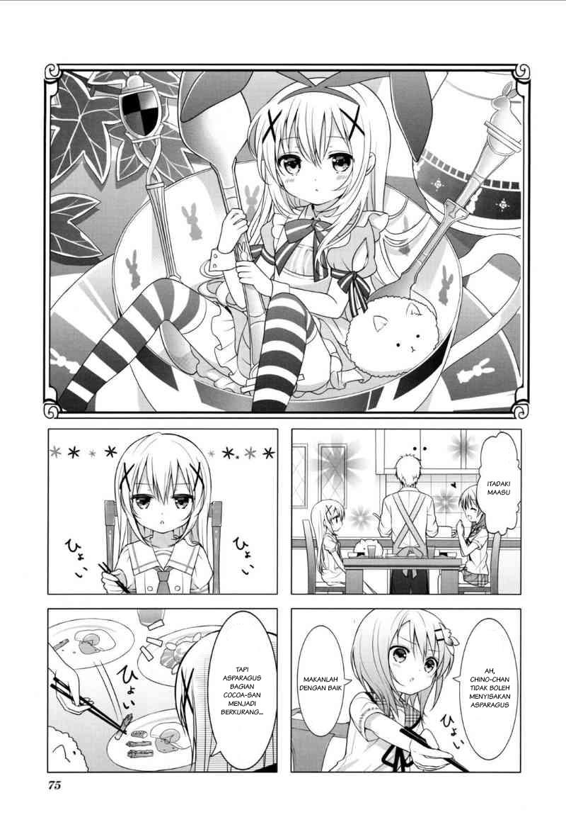 Baca Komik Gochuumon wa Usagi desu ka? Chapter 9 Gambar 1