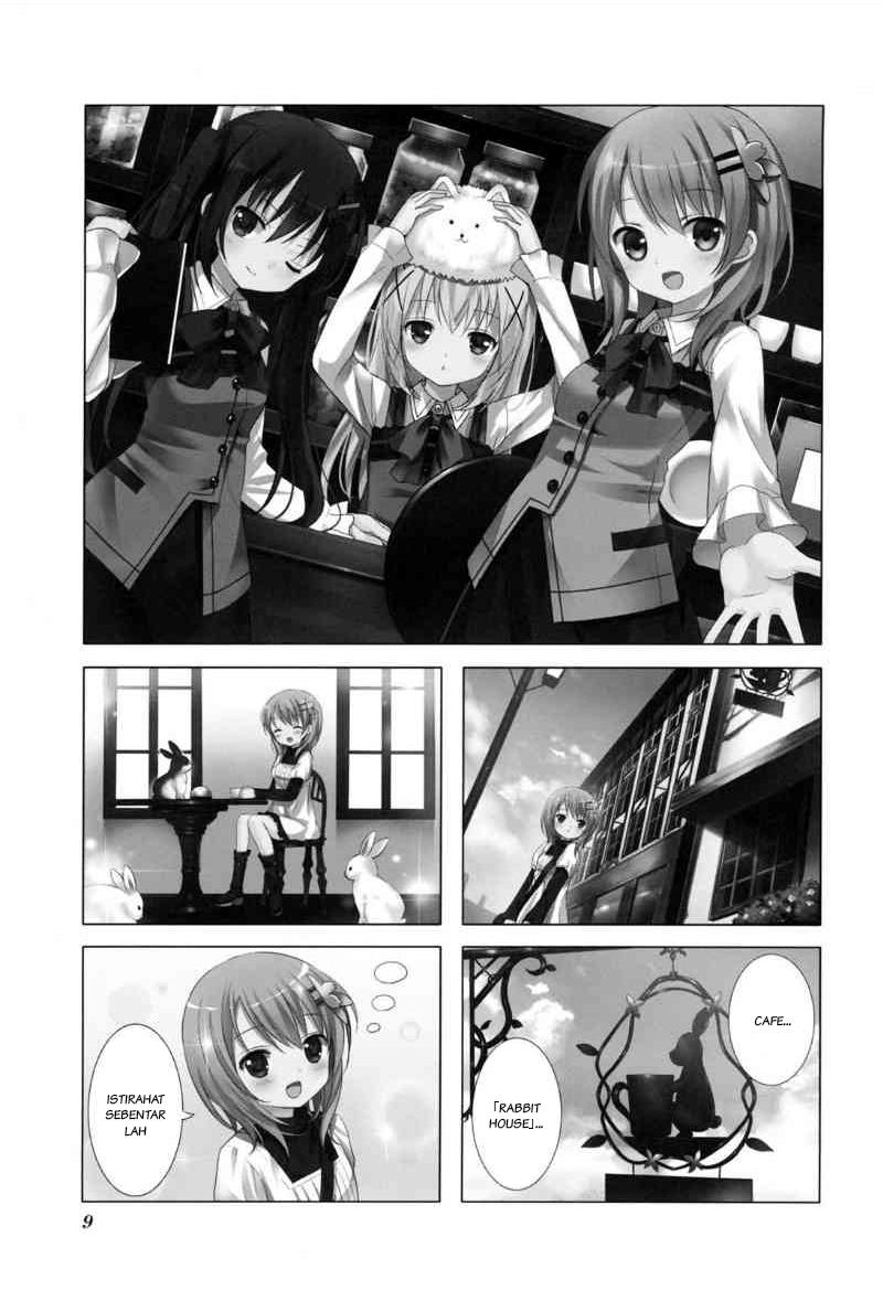 Baca Komik Gochuumon wa Usagi desu ka? Chapter 1 Gambar 1