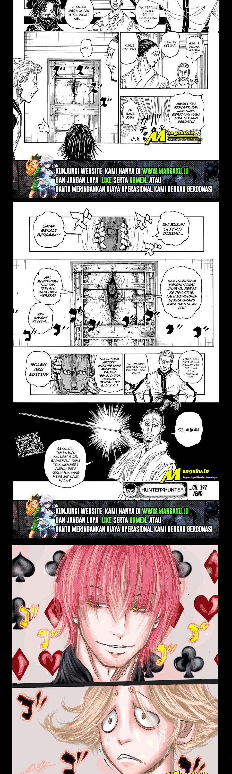 Hunter x Hunter Chapter 392 Gambar 8