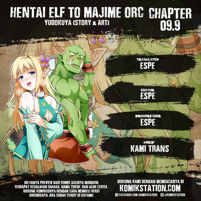 Baca Komik Hentai Elf to Majime Orc Chapter 9.9 Gambar 1