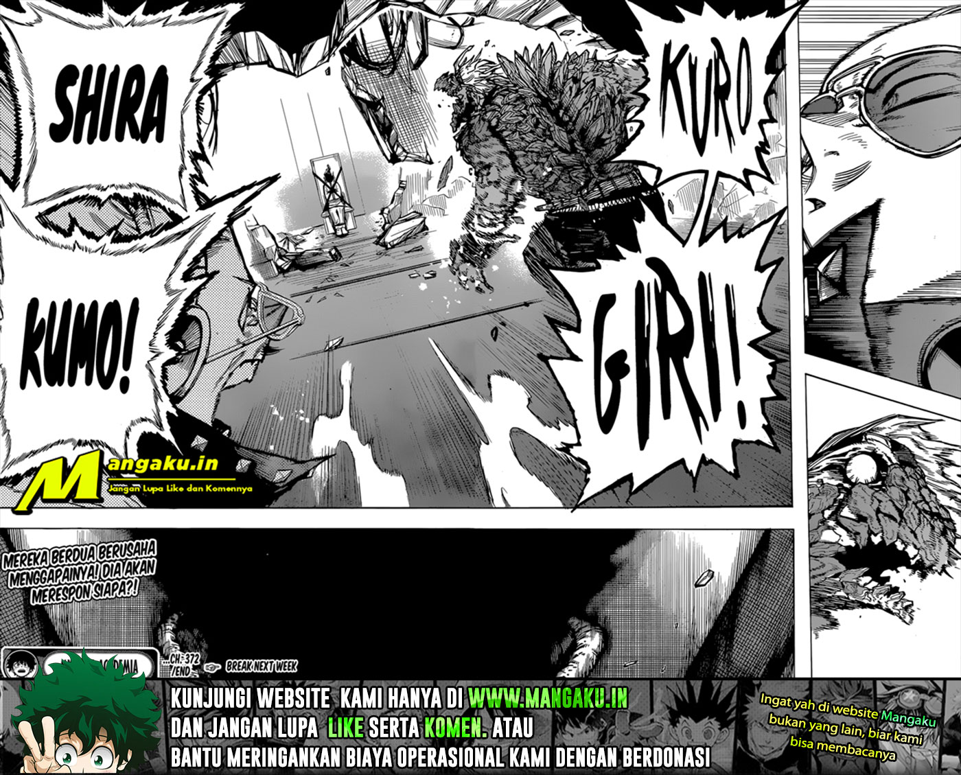 Boku no Hero Academia Chapter 372 Gambar 15