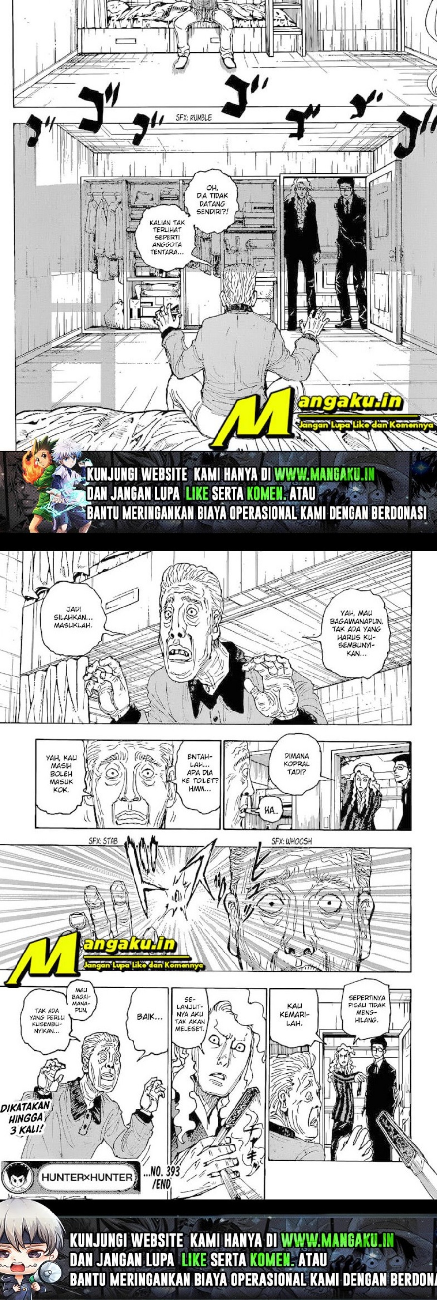 Hunter x Hunter Chapter 393 Gambar 10