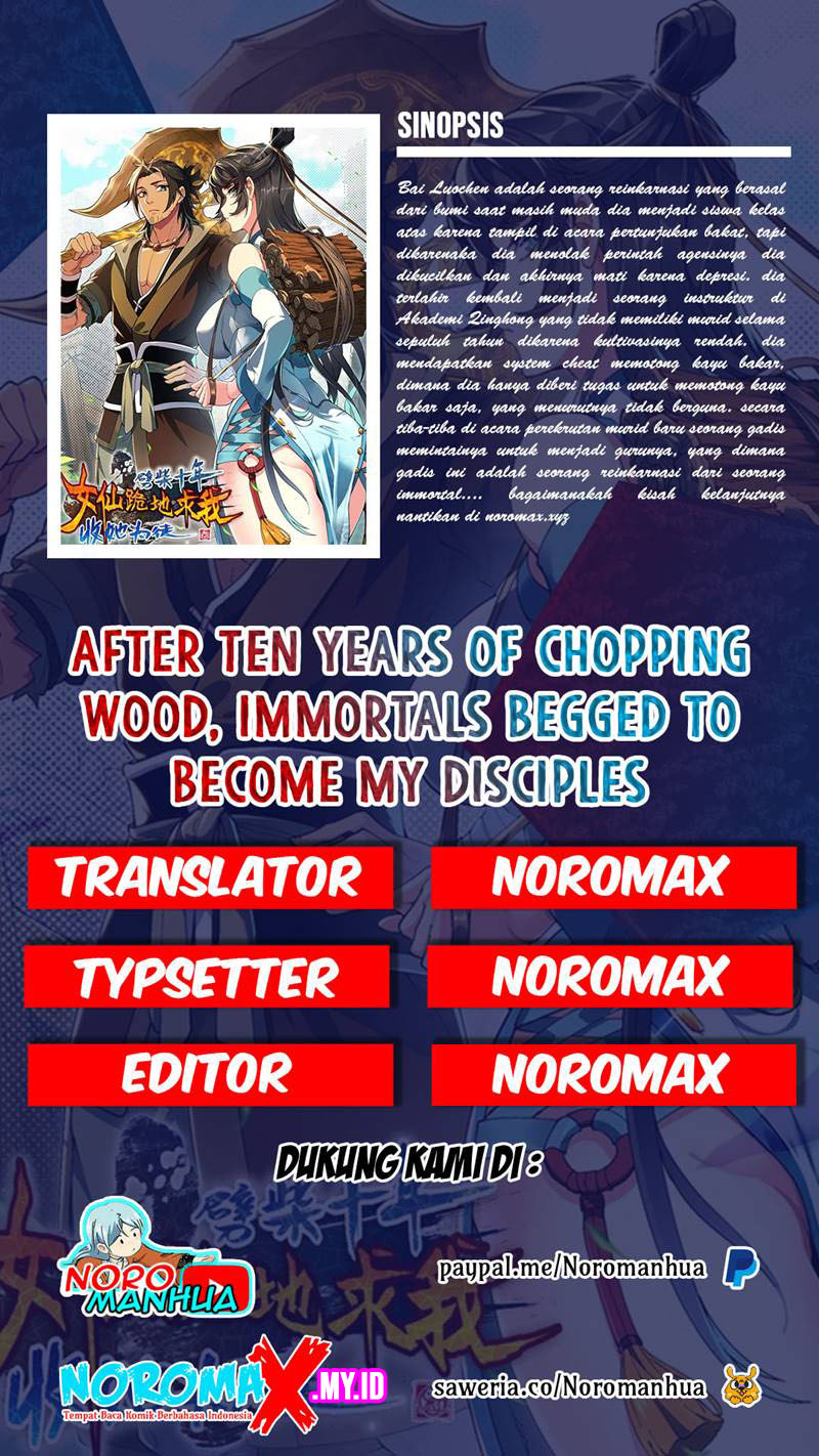 Baca Komik After Ten Years of Chopping Wood, Immortals Begged To Become My Disciples Chapter 7 Gambar 1
