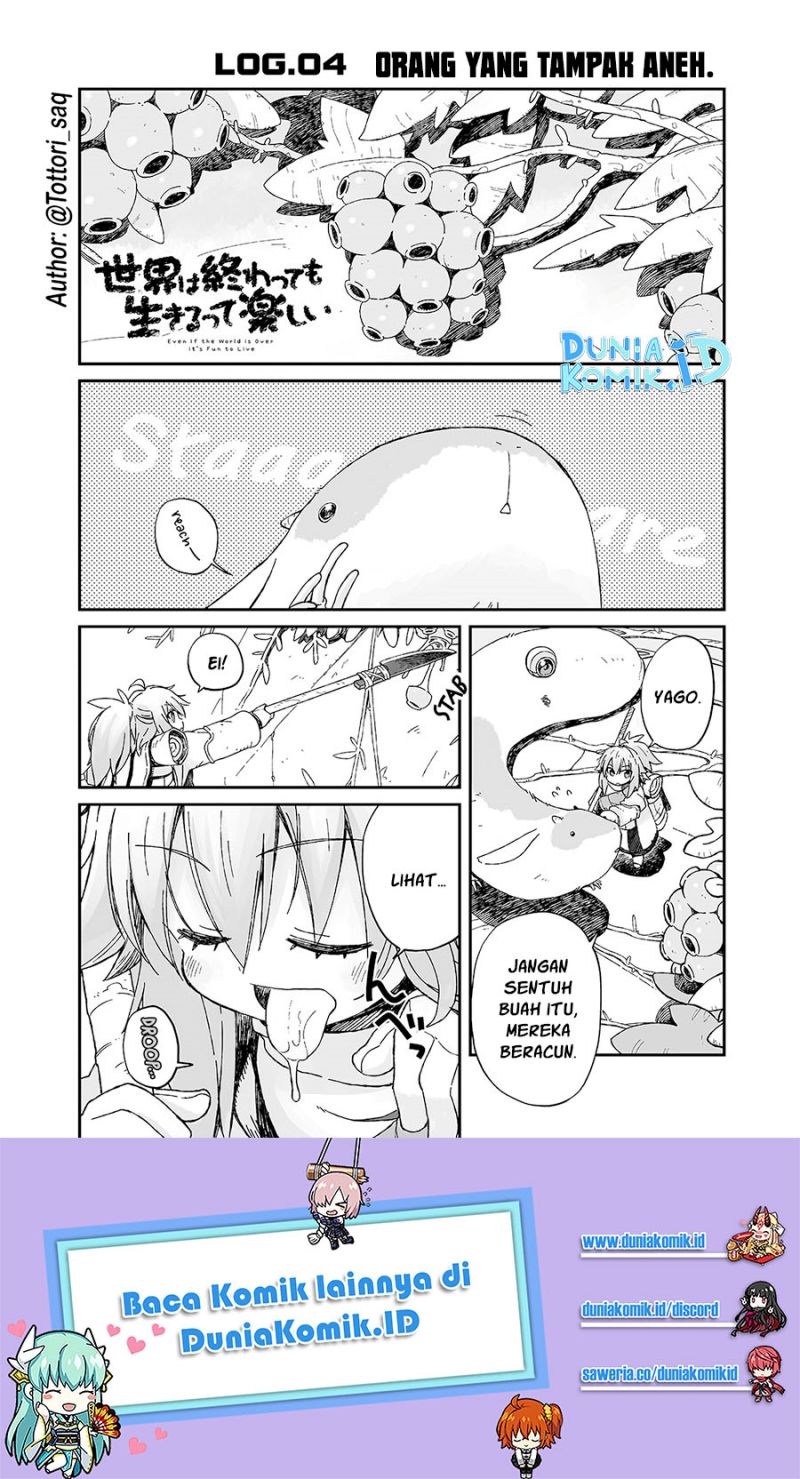 Baca Manga Sekai wa Owattemo Ikirutte Tanoshii Chapter 4 Gambar 2