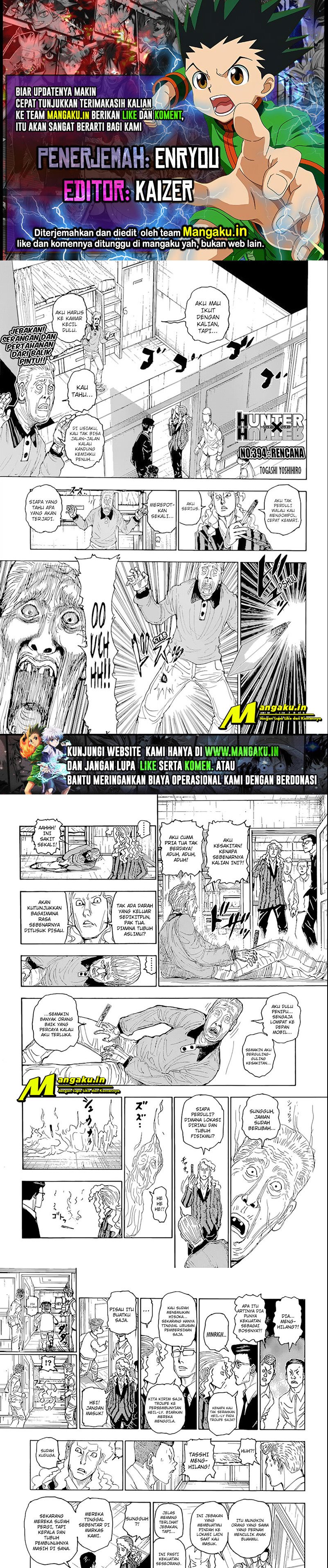 Baca Komik Hunter x Hunter Chapter 394 Gambar 1