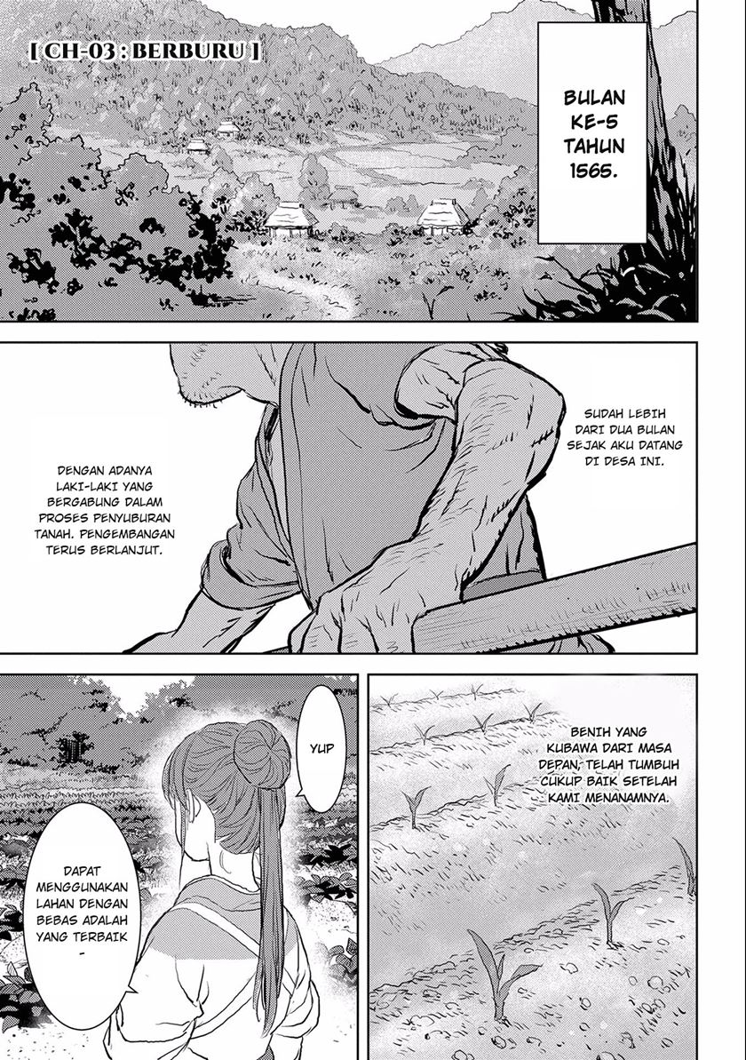 Sengoku Komachi Kuroutan: Noukou Giga Chapter 3 Gambar 3