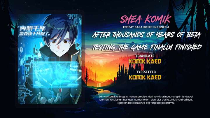 Baca Komik After Thousands Of Years Of Beta Testing, The Game Finally Finished Chapter 2 Gambar 1