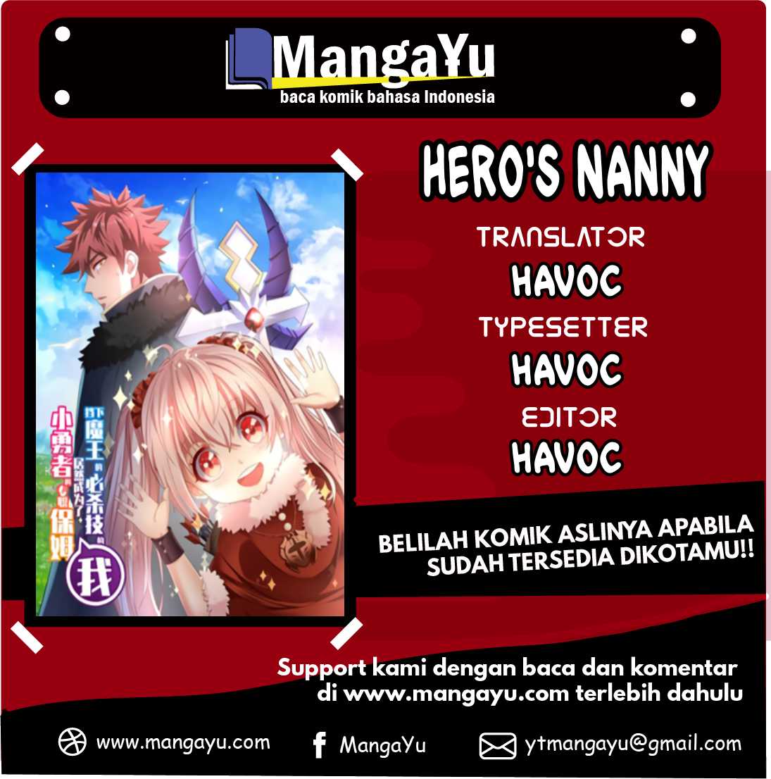 Baca Komik I, Who Blocked the Demon King’s Ultimate Attack, Ended up as the Little Hero’s Nanny Chapter 1.1 Gambar 1