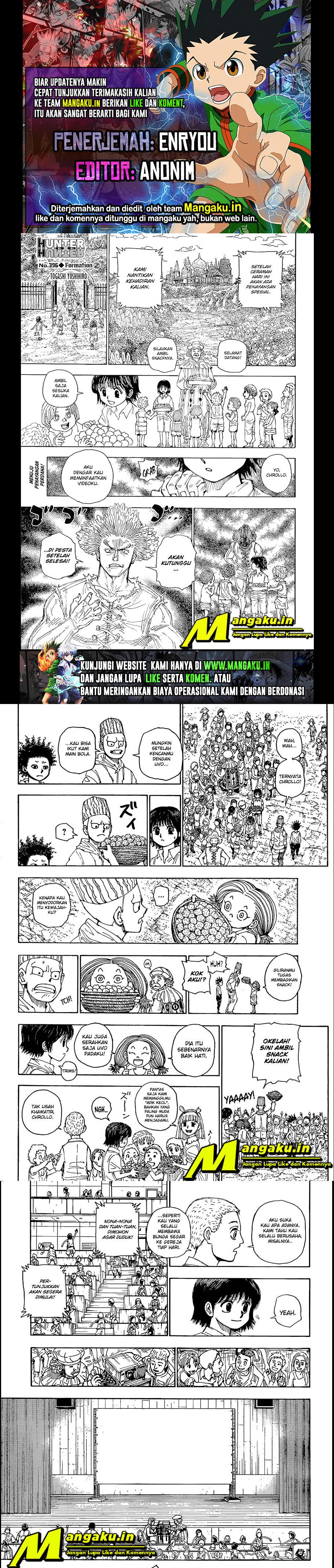 Baca Komik Hunter x Hunter Chapter 396 Gambar 1