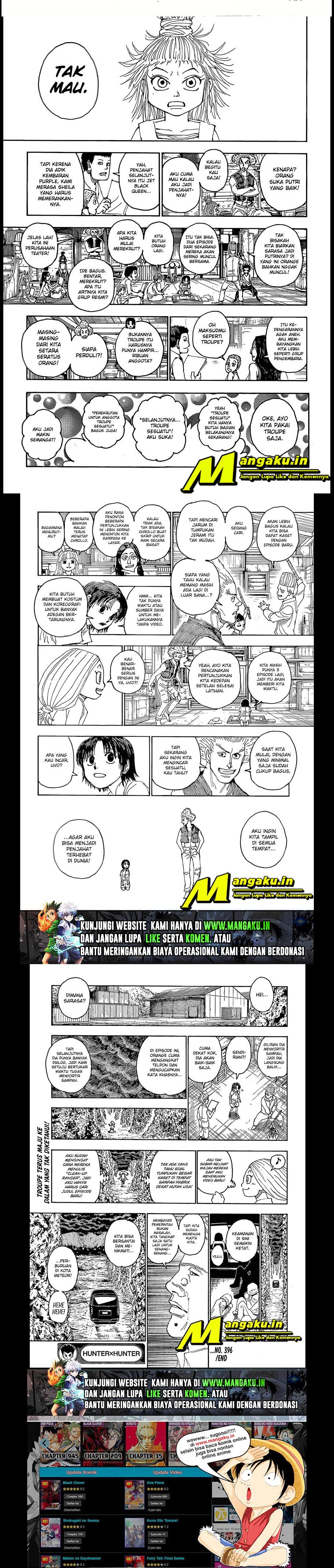 Hunter x Hunter Chapter 396 Gambar 6