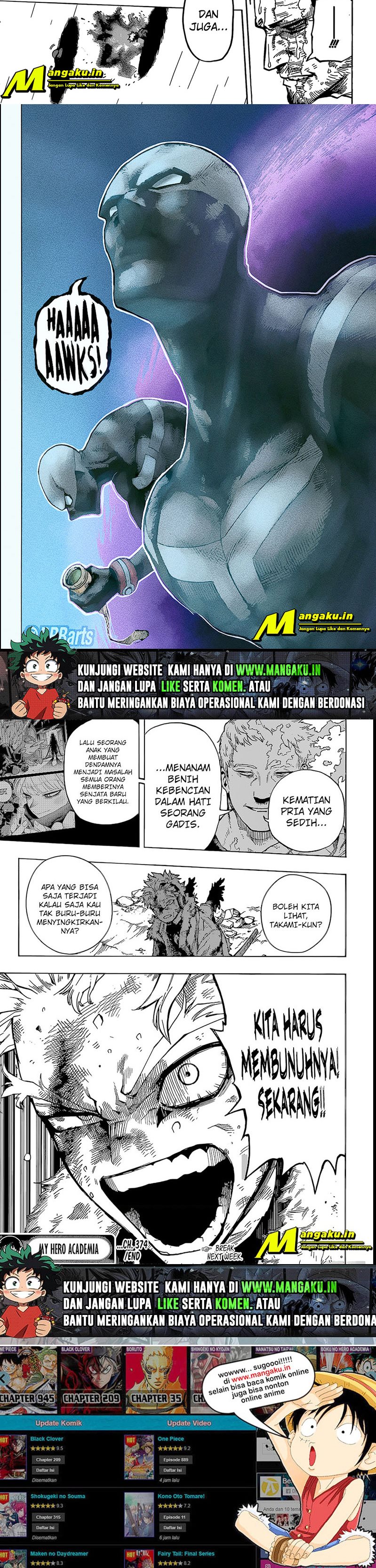 Boku no Hero Academia Chapter 374 Gambar 5