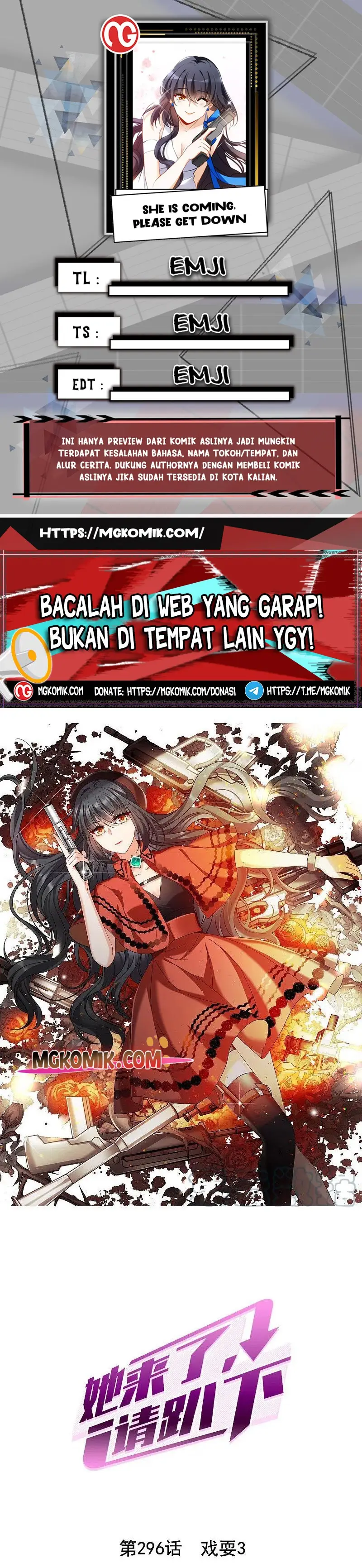 Baca Komik She Is Coming, Please Get Down! Chapter 97.2 Gambar 1