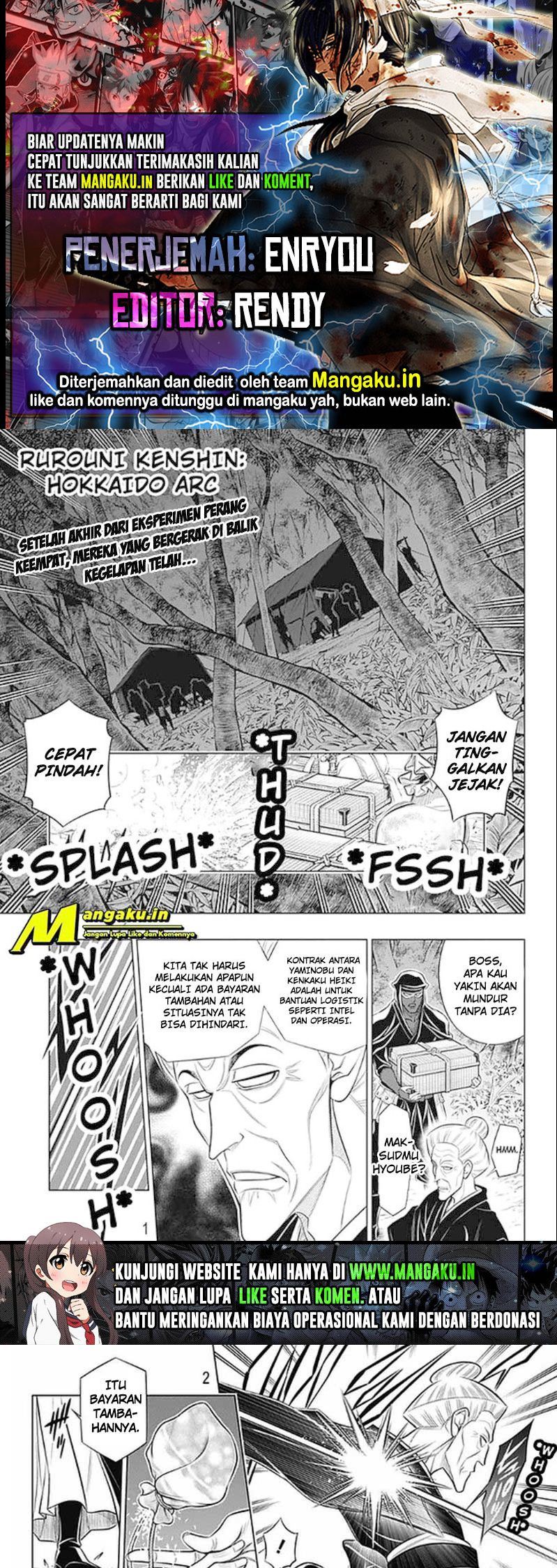 Baca Komik Rurouni Kenshin: Meiji Kenkaku Romantan – Hokkaido-hen Chapter 47 Gambar 1