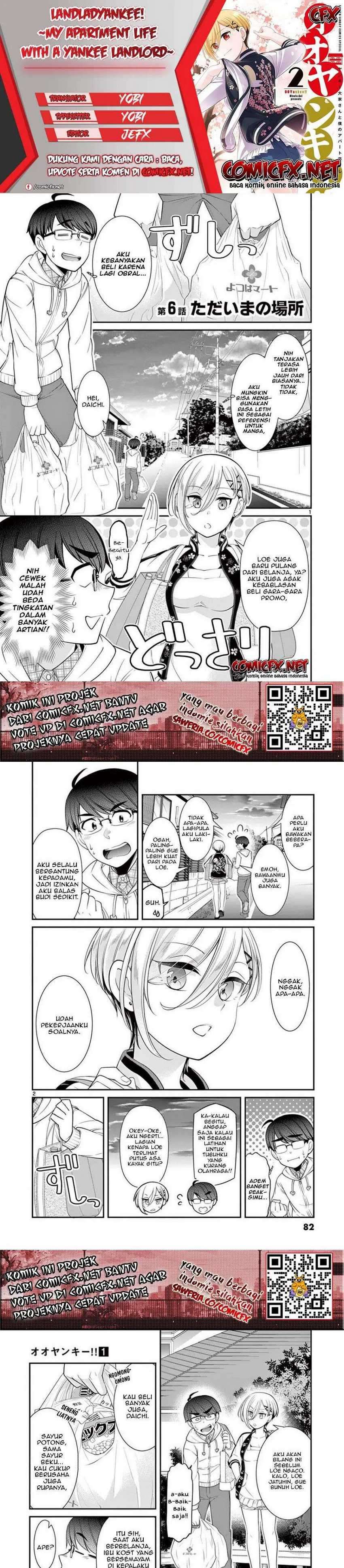 Baca Komik LandLadyankee! ~My Apartment Life with a Yankee Landlord~ Chapter 6 Gambar 1