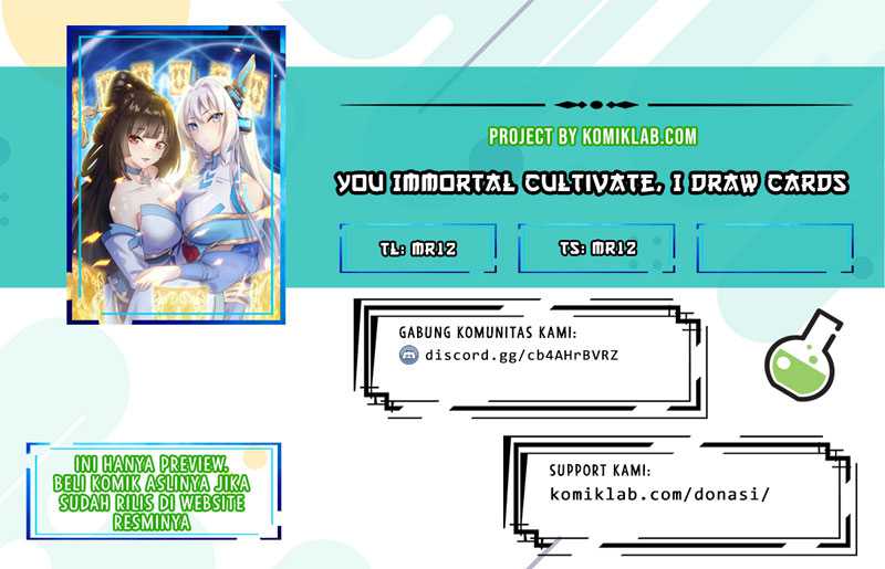 Baca Komik You Immortal Cultivate, I Draw Cards Chapter 17 Gambar 1