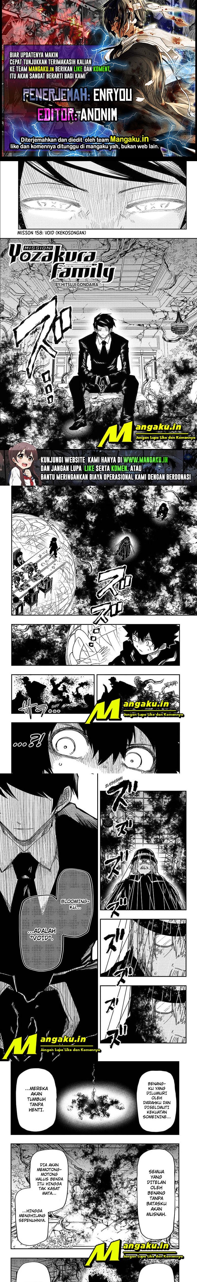 Baca Komik Mission: Yozakura Family Chapter 158 Gambar 1