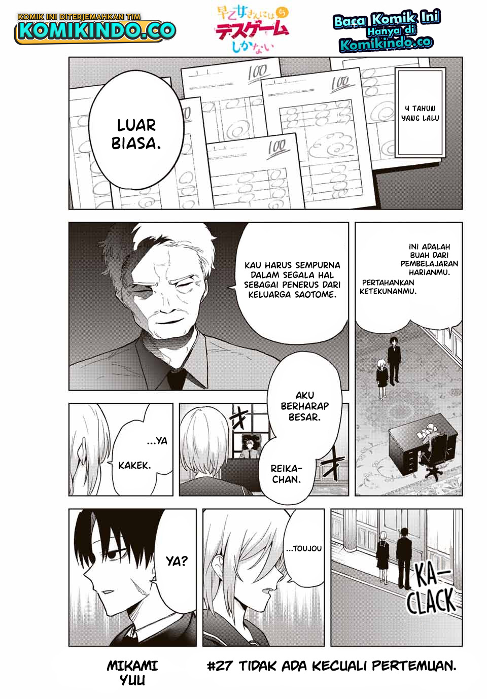 Baca Manga The Death Game Is All That Saotome-san Has Left Chapter 27 Gambar 2