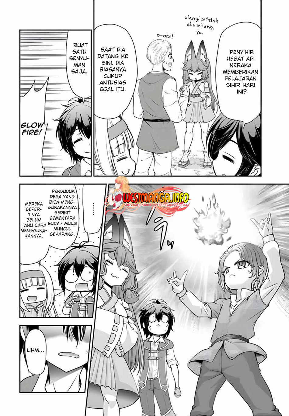 Tenohira Kaitakumura de Isekai Kenkouki ~Fueteku Yome-tachi to Nonbiri Mujintou Raifu~ Chapter 34 Gambar 14