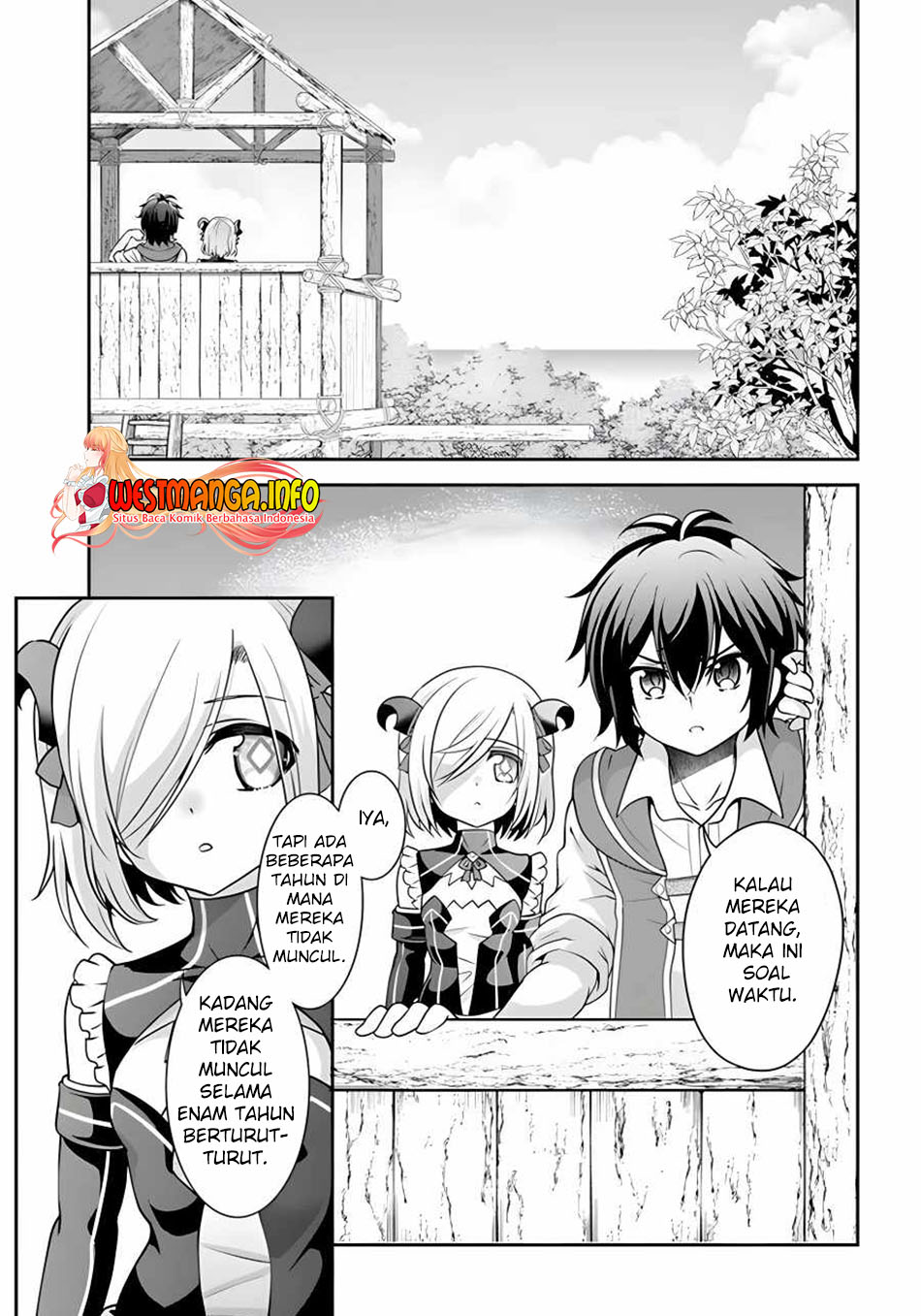 Baca Manga Tenohira Kaitakumura de Isekai Kenkouki ~Fueteku Yome-tachi to Nonbiri Mujintou Raifu~ Chapter 34 Gambar 2