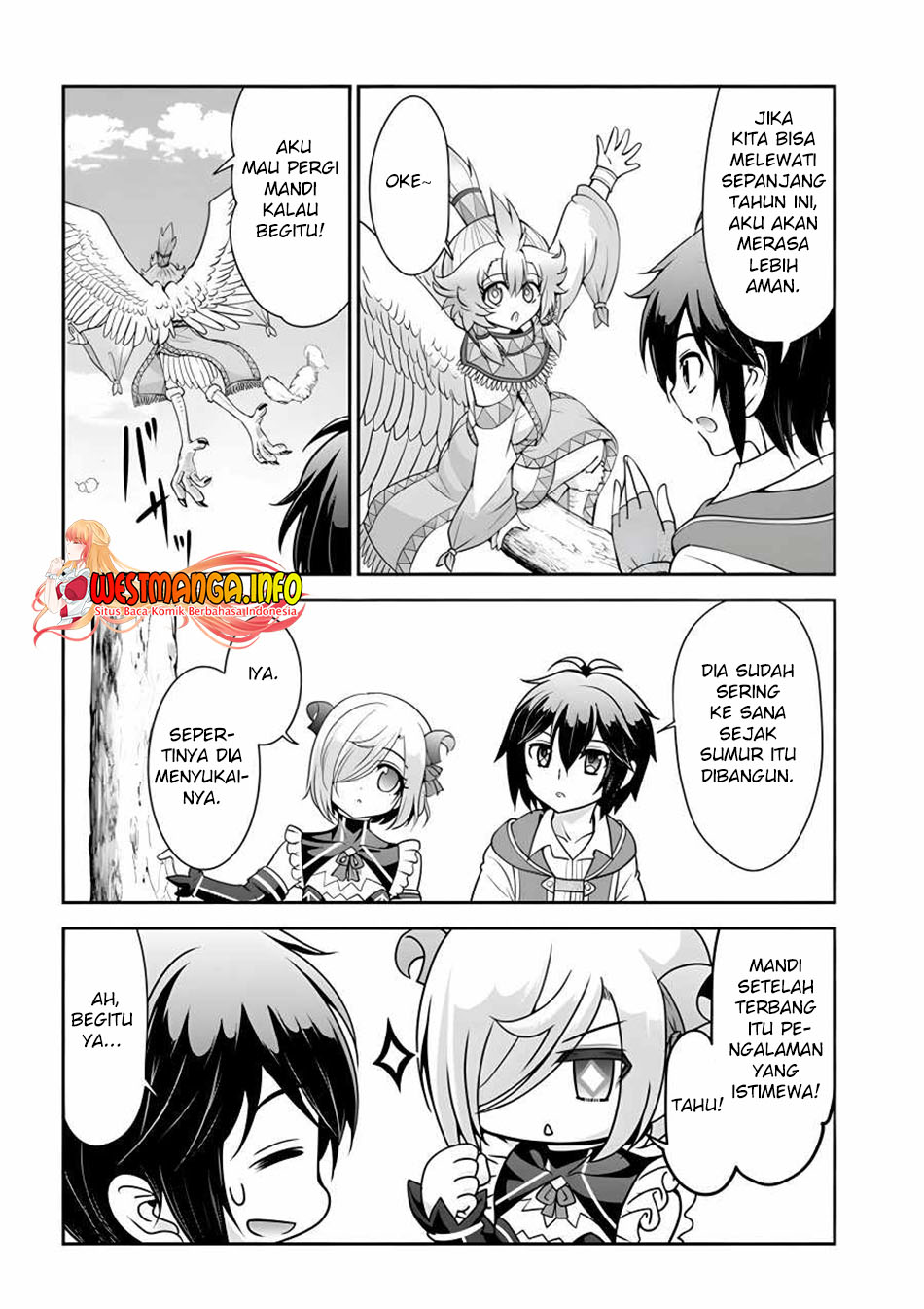 Tenohira Kaitakumura de Isekai Kenkouki ~Fueteku Yome-tachi to Nonbiri Mujintou Raifu~ Chapter 34 Gambar 8