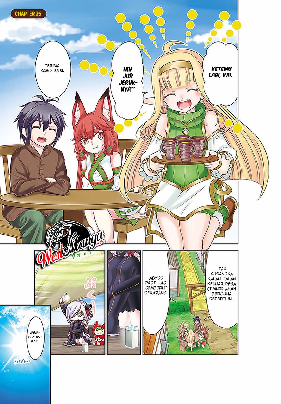 Baca Manga Tenohira Kaitakumura de Isekai Kenkouki ~Fueteku Yome-tachi to Nonbiri Mujintou Raifu~ Chapter 25 Gambar 2