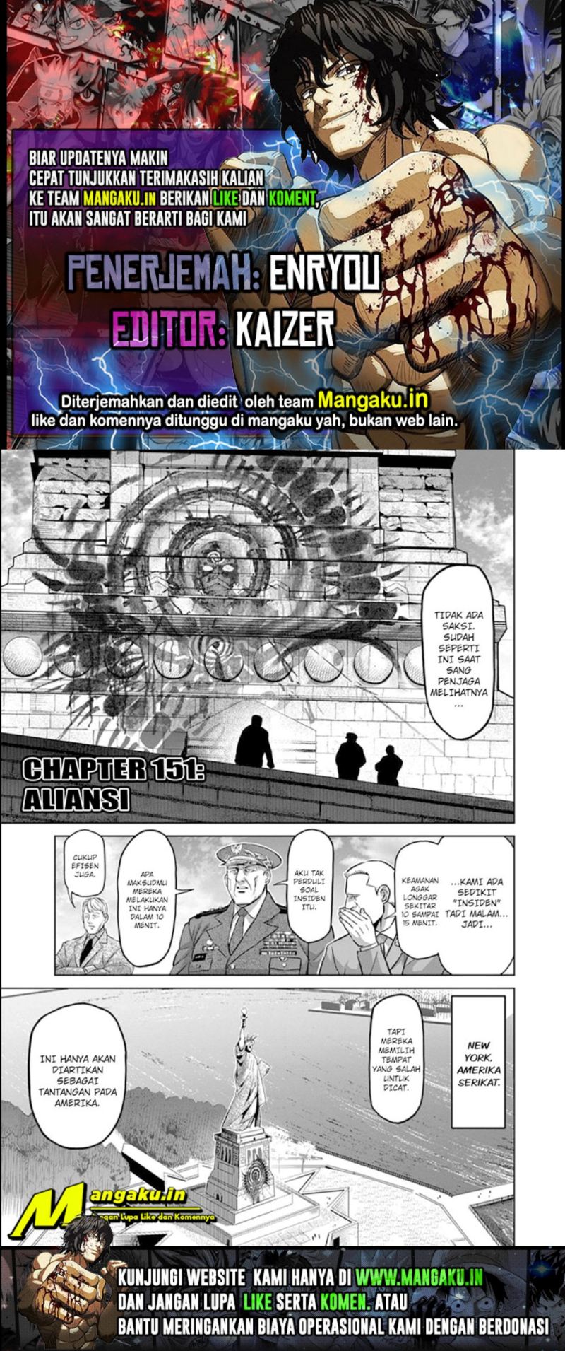 Baca Komik Kengan Omega Chapter 151 Gambar 1