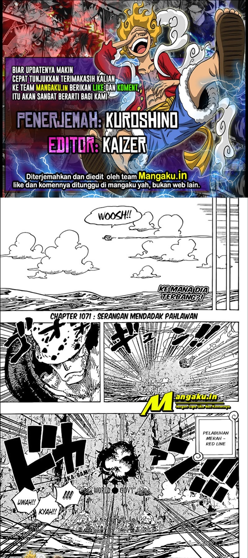 Baca Komik One Piece Chapter 1071 HQ Gambar 1