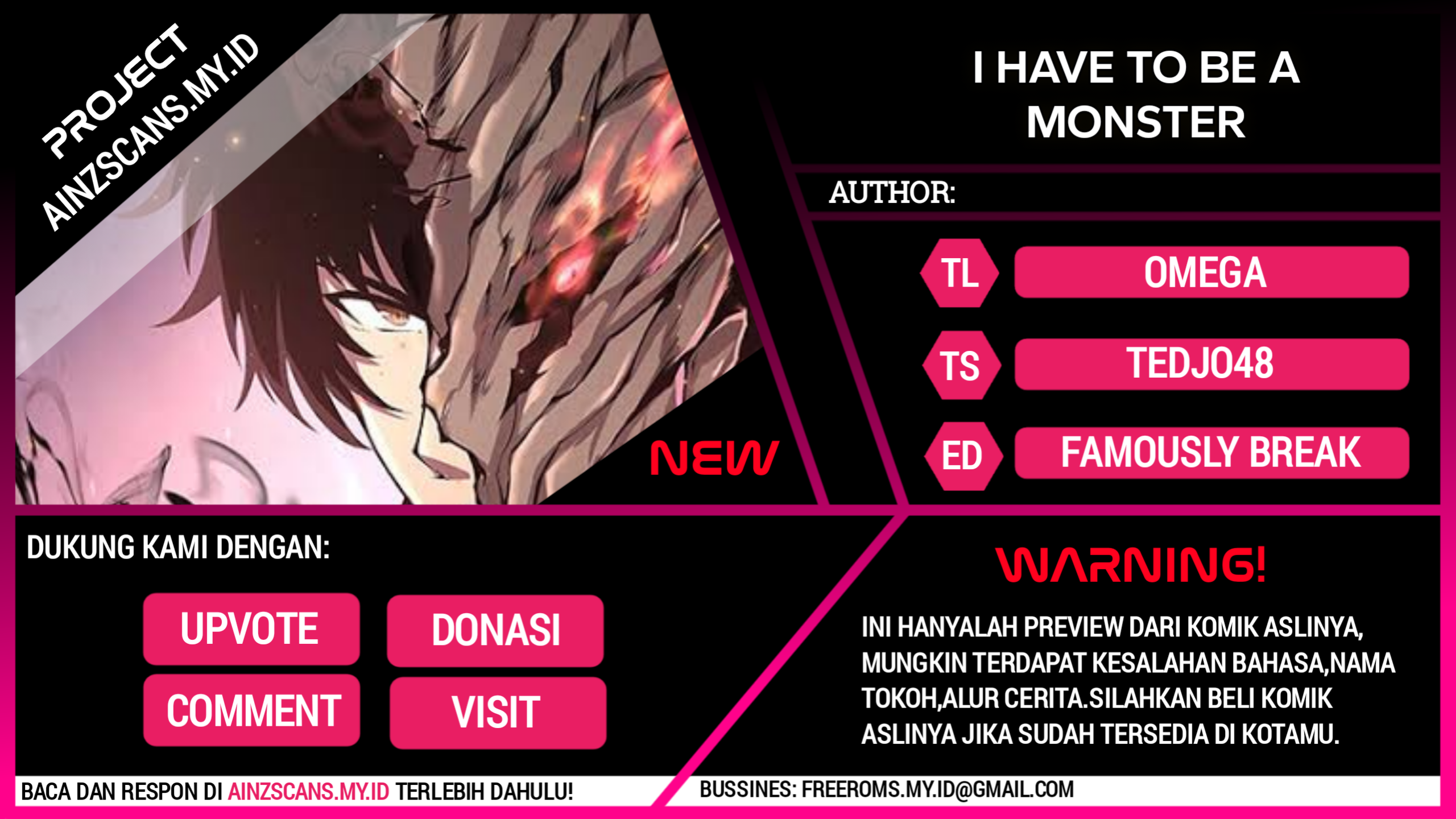 Baca Komik I Have to Be a Monster Chapter 21 Gambar 1