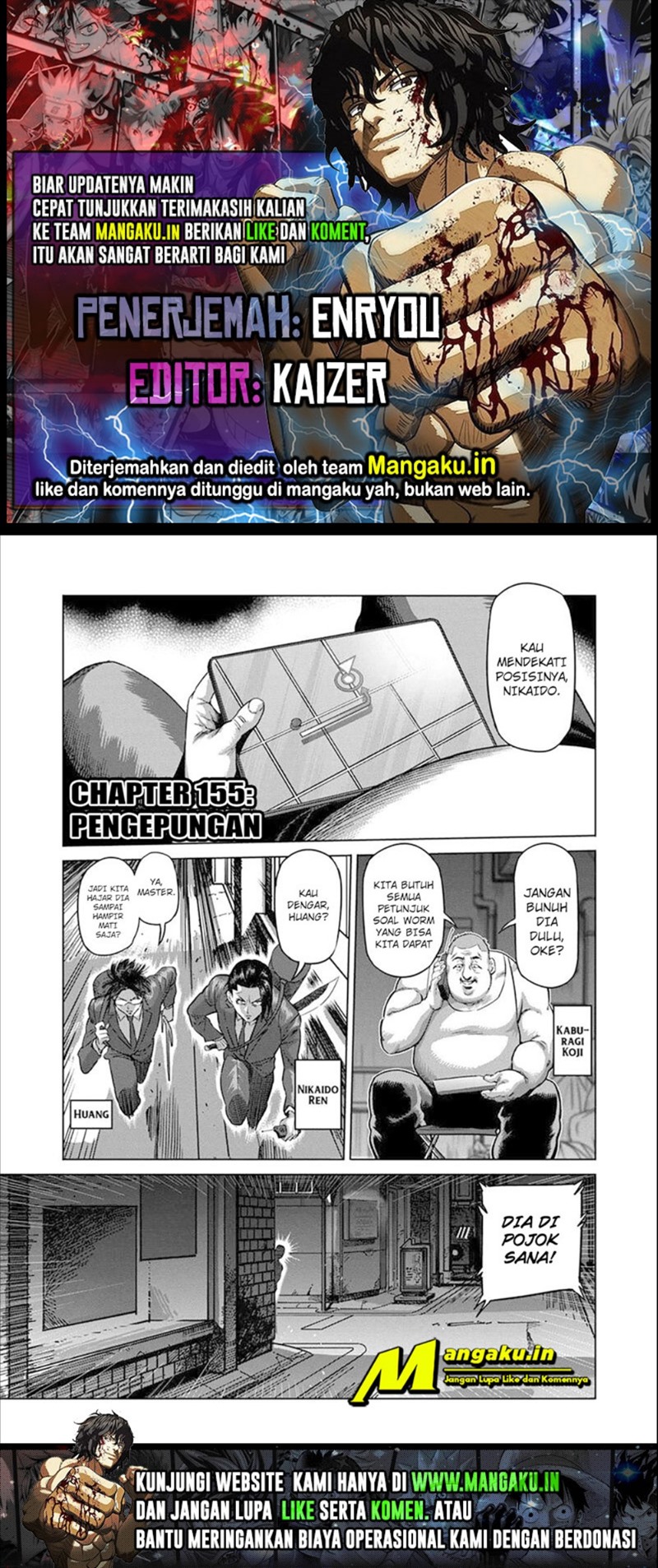 Baca Komik Kengan Omega Chapter 155 Gambar 1